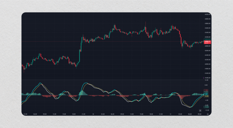 the RSI-MACD indicator on the chart