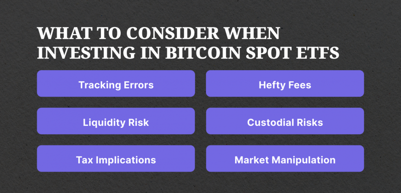 What to Consider When Investing in Bitcoin Spot ETFs