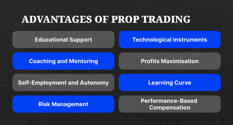 advantages of prop trading