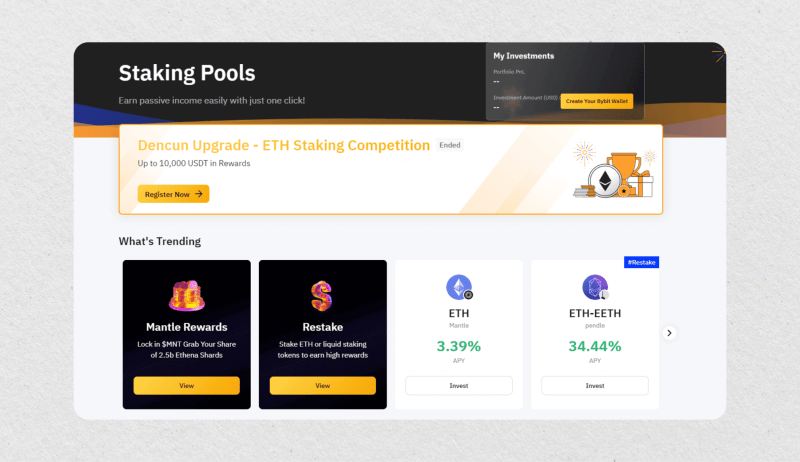 staking on ByBit