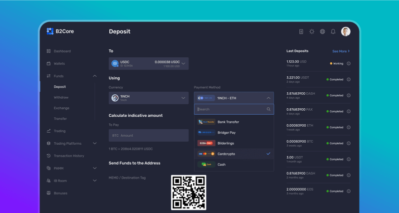 Seamless Deposits and Withdrawals Process