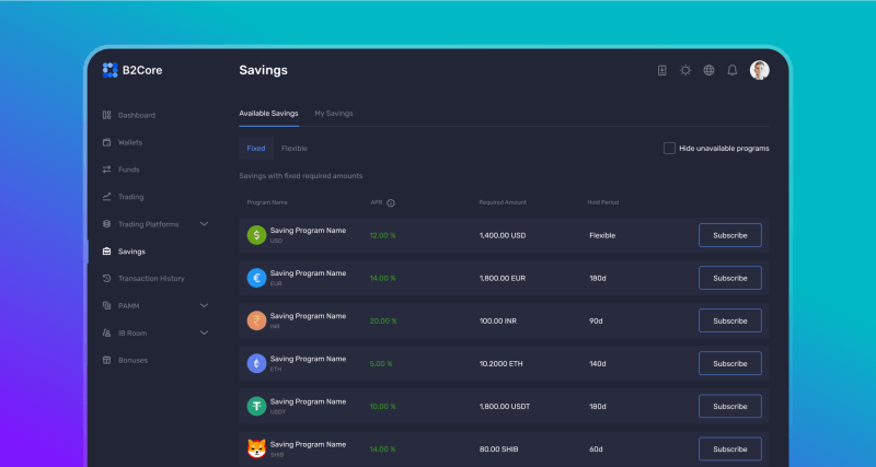 New Savings Module v1.1