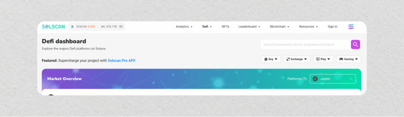 solscan defi dashboard