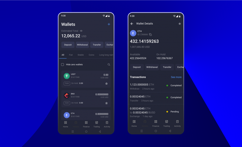 B2CORE Android App as a hot wallet