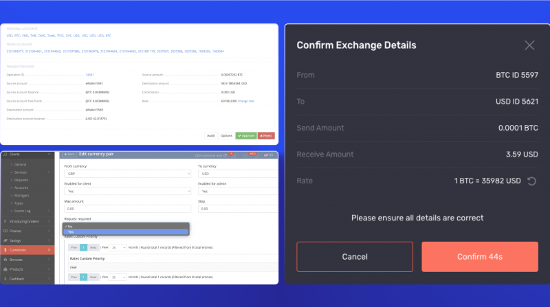 Exchange Request Settings in B2CORE 16th