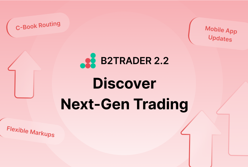 B2TRADER 2.2: Advanced C-Book Routing, Flexible Markups, and Mobile Trading