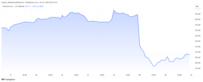 Broadcom stock performance