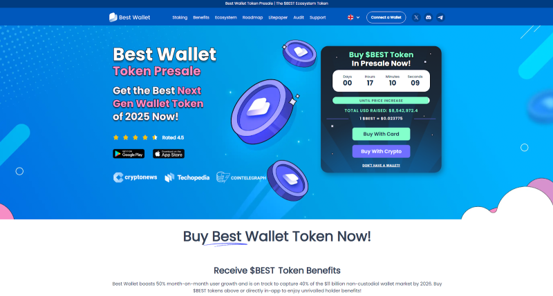 Best Wallet Token ($BEST) website