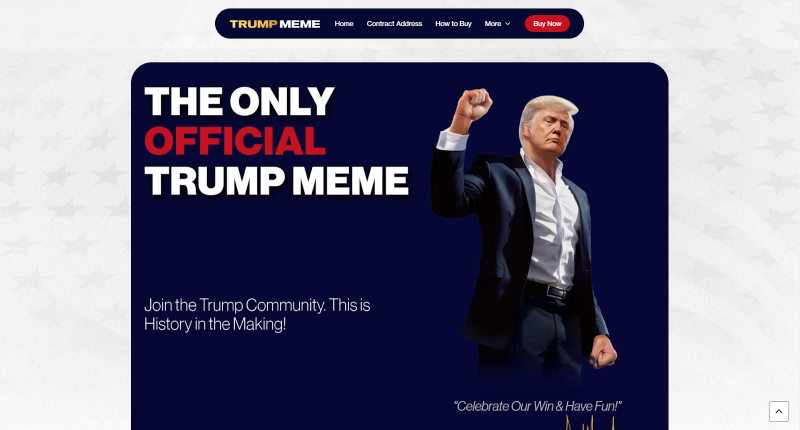 Official Trump ($TRUMP) project website