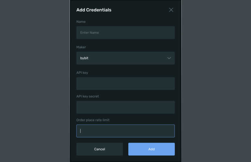 Bybit Adapter Rate Limits via UI Bybit Adapter Rate Limits via UI