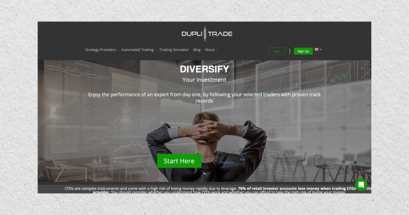 DupliTrade website DupliTrade website