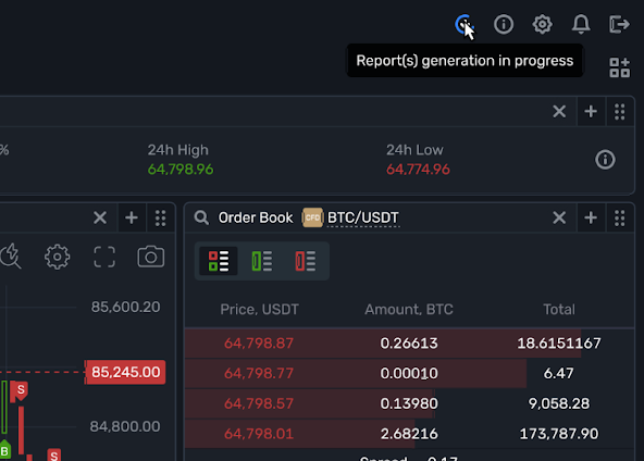 automated report generation in B2TRADER 2.6 update