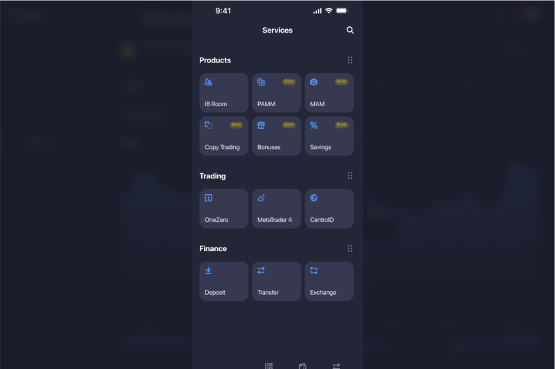 B2CORE iOS 1.29.0 Service Menu