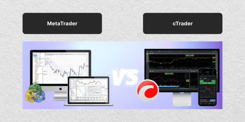 cTrader vs MetaTrader interface