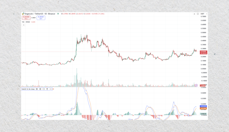 TA of DOGE COIN with MACD
